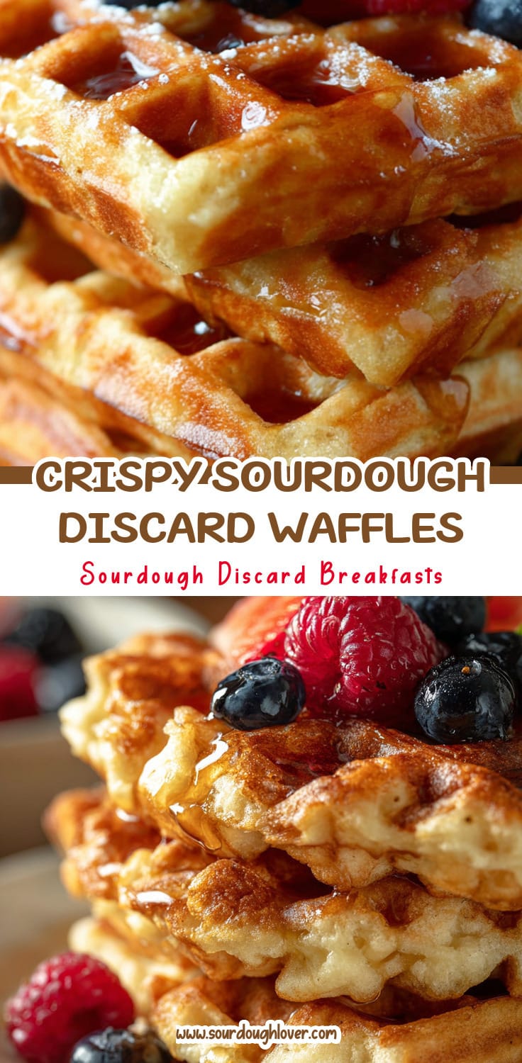 Crispy Sourdough Discard Waffles: Easy Homemade Recipe