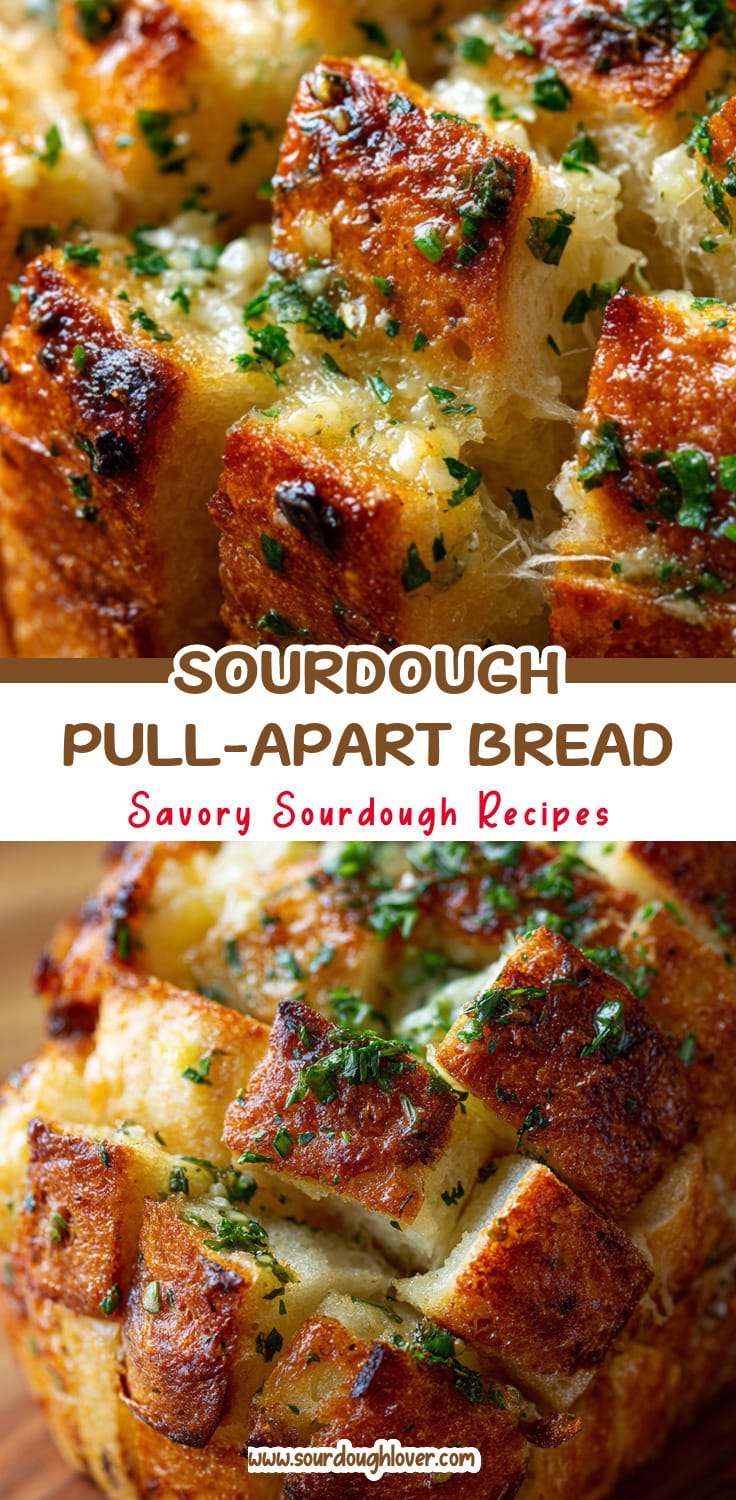Sourdough Garlic Butter Pull-Apart Bread for Easy Snacking
