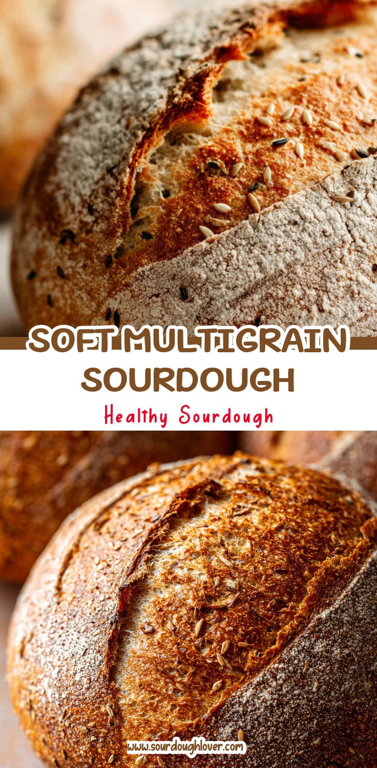 Soft Multigrain Sourdough Bread Recipe for Homemade Boules