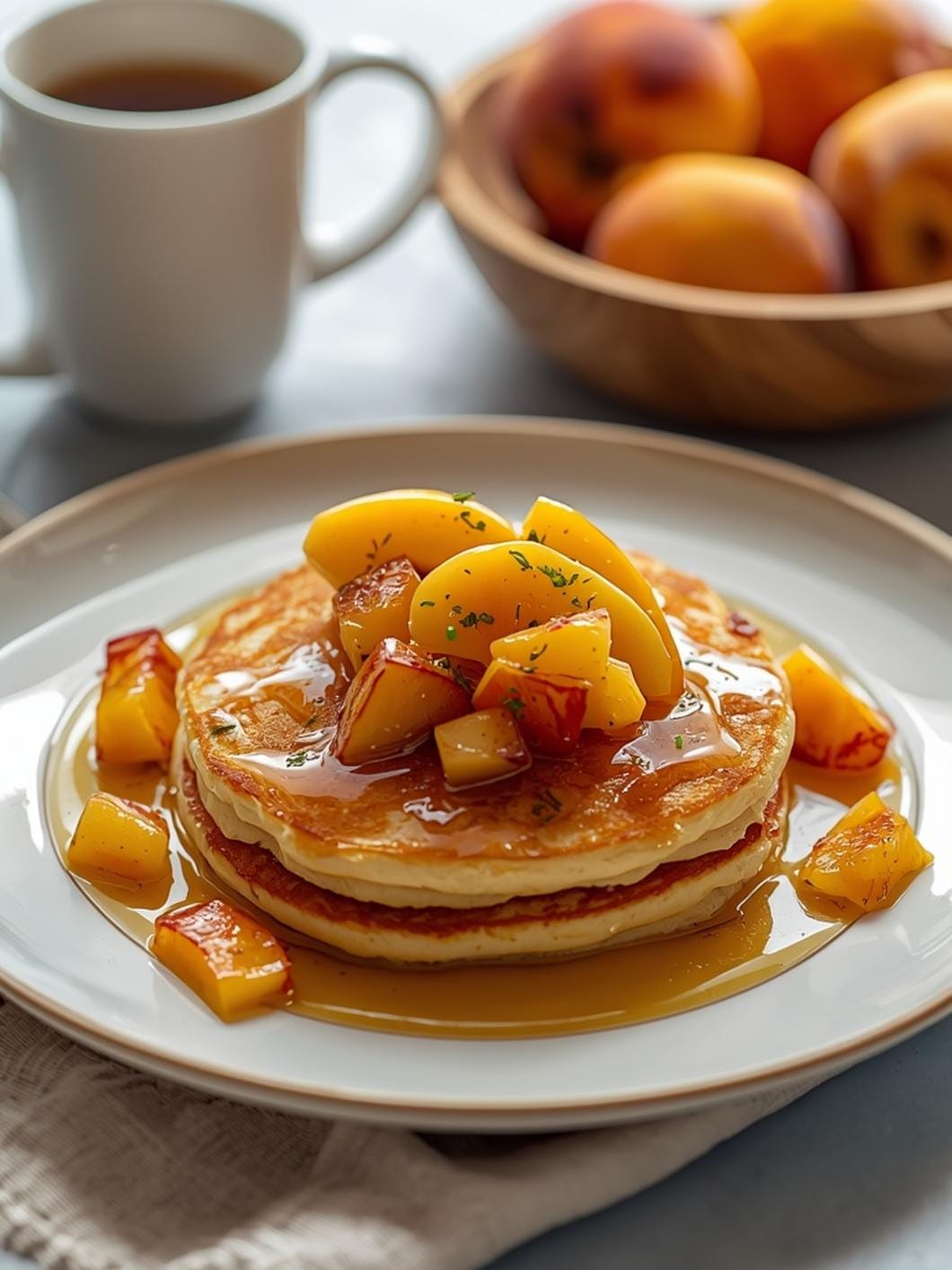Sourdough Peach Pancakes for Outdoor Brunch Menus 15 Sourdough Peach Pancakes for Outdoor Brunch Menus