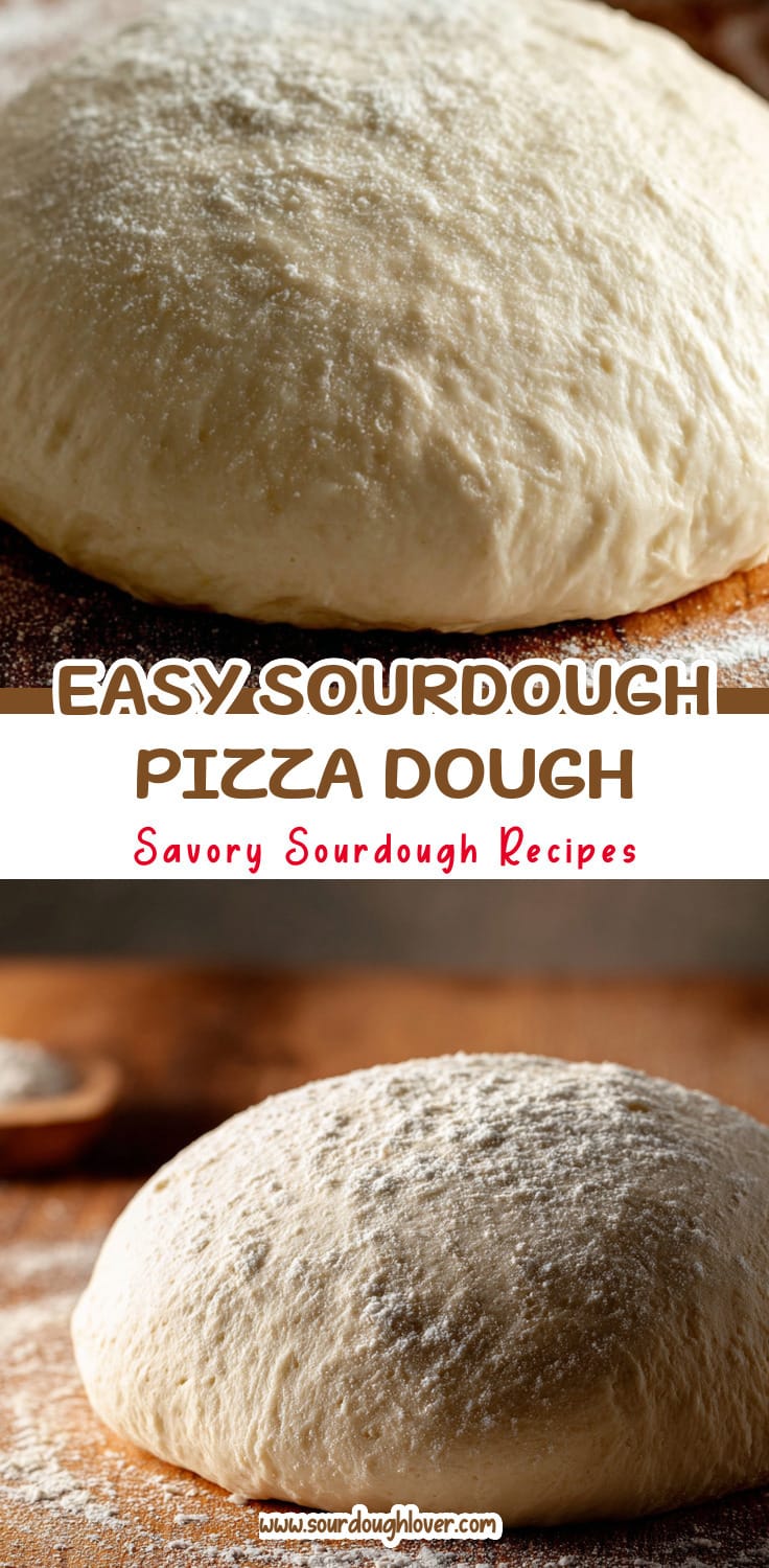Homemade Sourdough Pizza Dough (Easy Recipe)