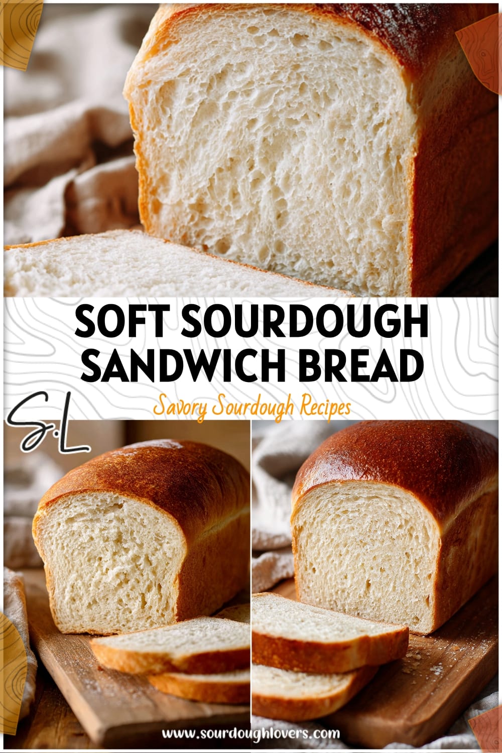 Soft Crumb Sourdough Sandwich Bread (Homemade & Easy)