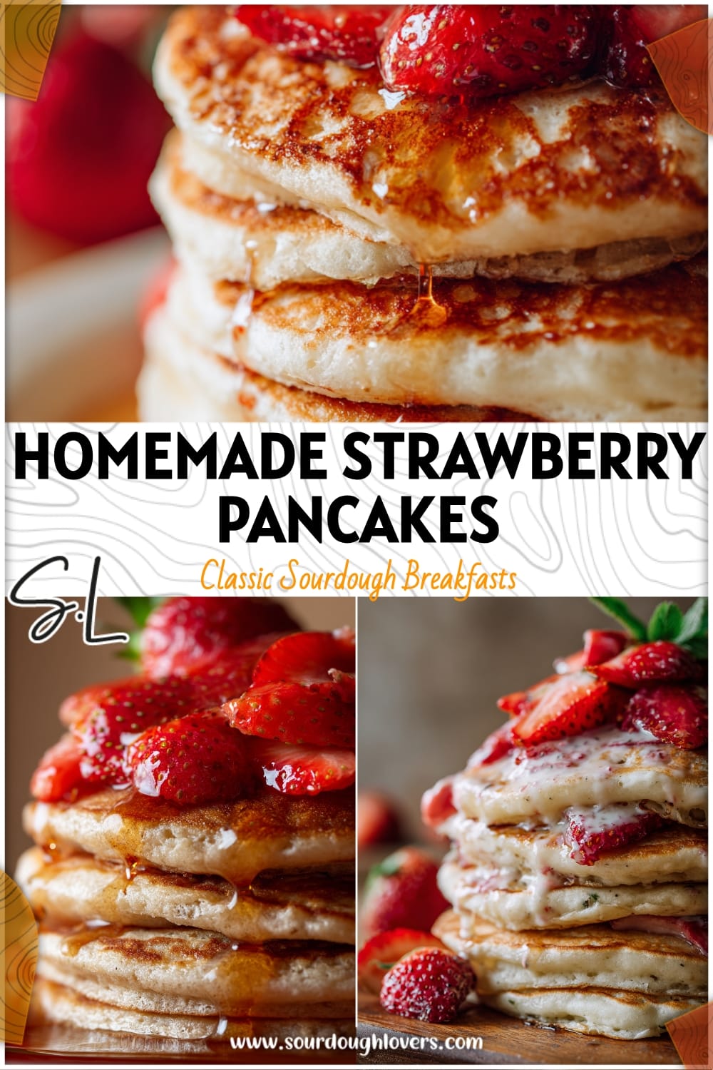 Homemade Strawberry Pancakes for a Special Breakfast or Brunch