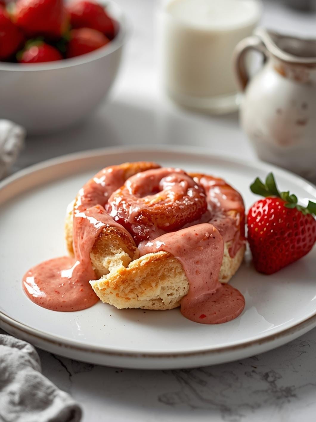Strawberry Cream Sourdough Sweet Rolls (Use Sourdough Discard) 15 Strawberry Cream Sourdough Sweet Rolls (Use Sourdough Discard)