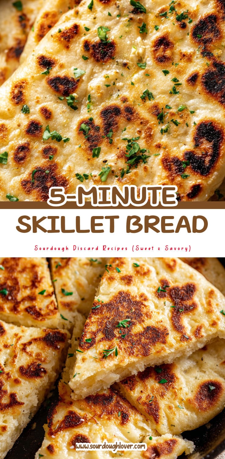 Sourdough Discard Flatbread (5-Minute Skillet Bread) 14 Sourdough Discard Flatbread (5-Minute Skillet Bread)