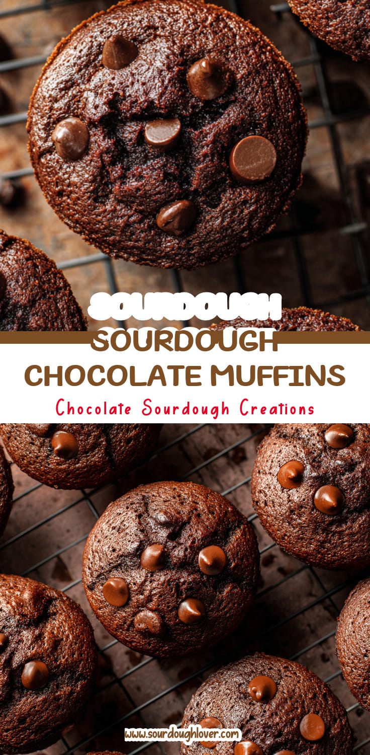 Sourdough Discard Chocolate Muffins That Taste Like Brownies