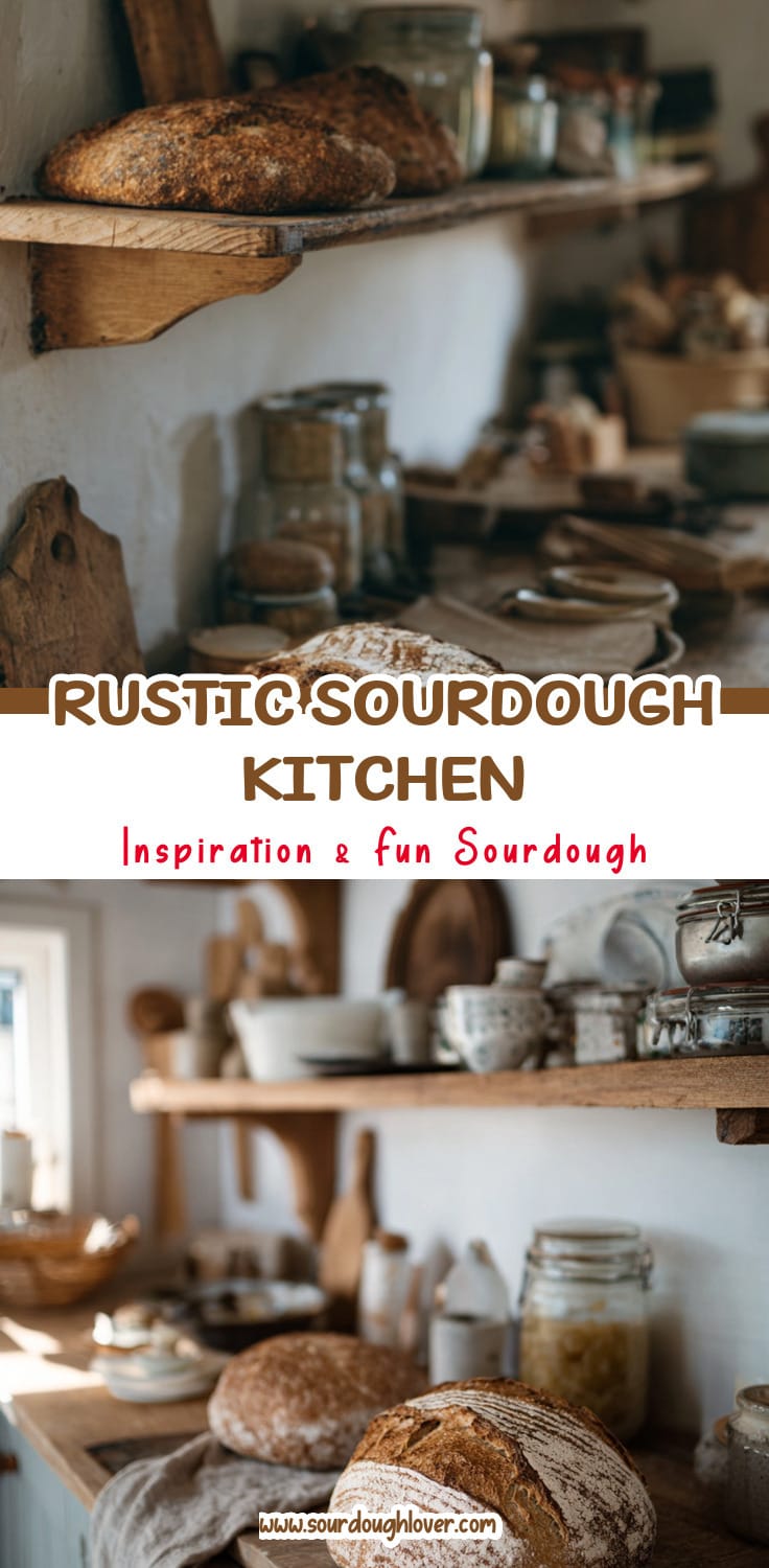 Cozy Rustic Sourdough Kitchen for Slow Living Aesthetic