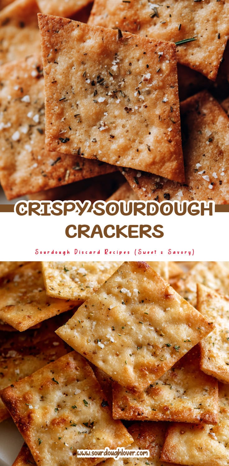 Super Crispy Sourdough Discard Crackers (Easy Recipe)