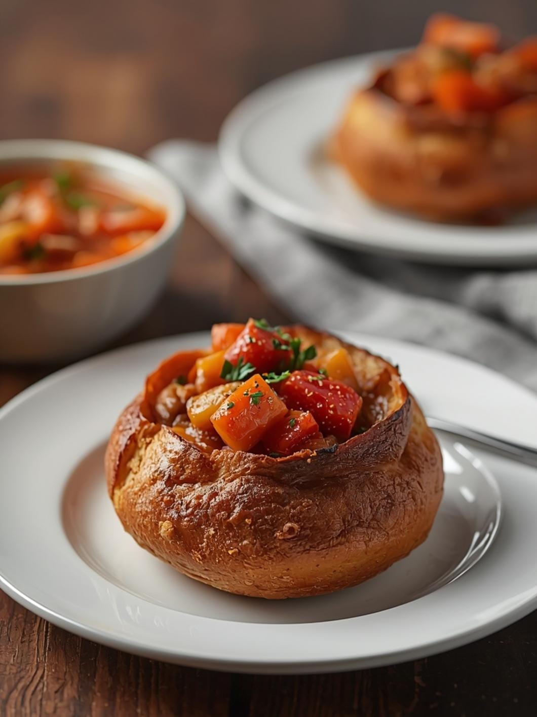 Deep Rustic Sourdough Bread Bowls for Soup