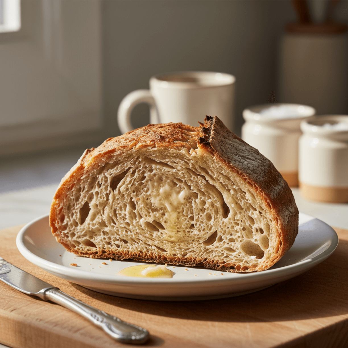 Easy Sourdough Bread for Beginners (No Stress Method)