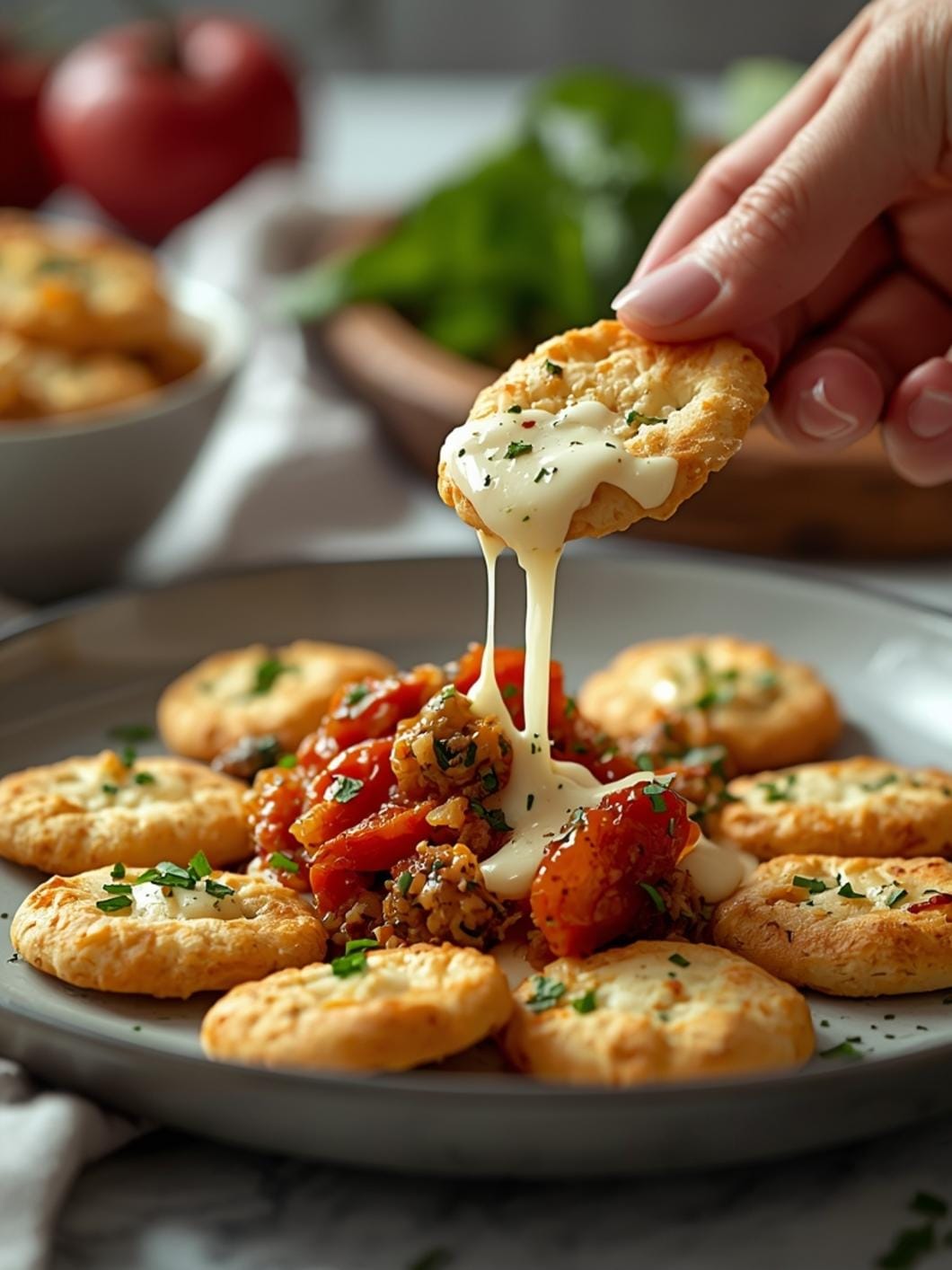 Easy Sourdough Discard Crackers That Are So Cheesy