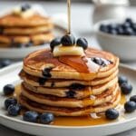 Fluffy Sourdough Blueberry Pancakes for a Delicious Family Brunch 12 =