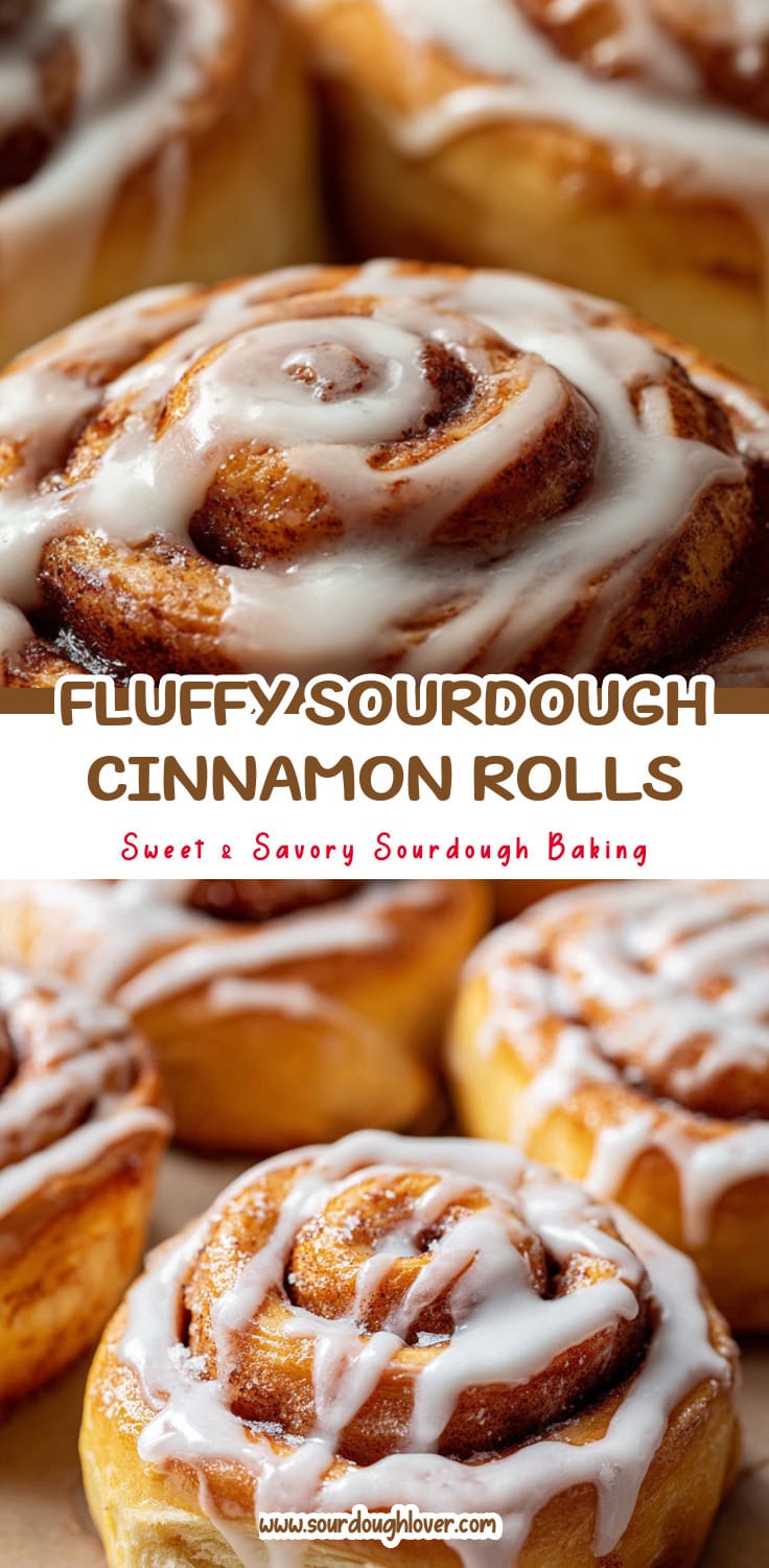 Fluffy Sourdough Cinnamon Rolls (Recipe Using Sourdough Starter)