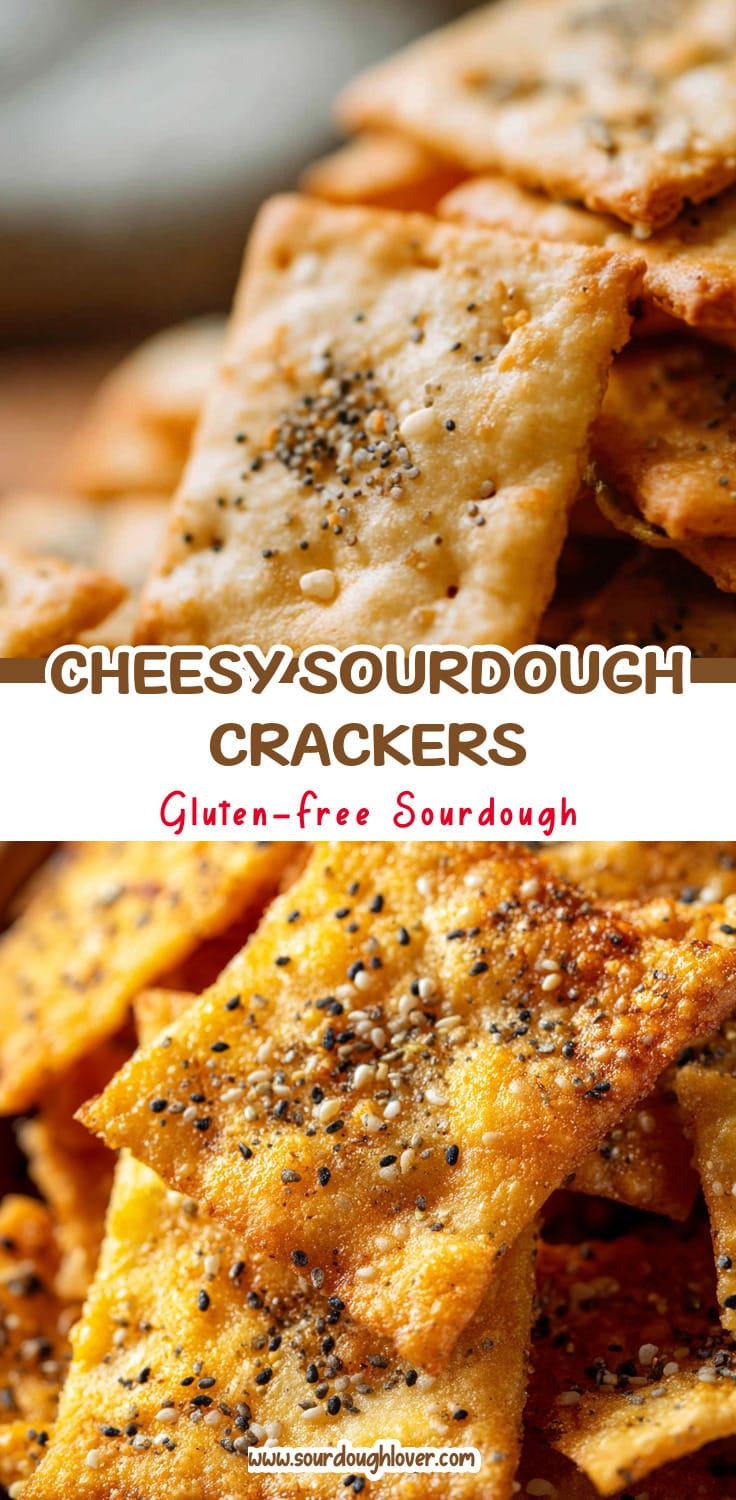Easy Sourdough Discard Crackers That Are So Cheesy