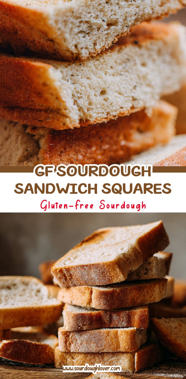 Easy Gluten-Free Sourdough Sandwich Squares (Homemade GF Sourdough Bread)