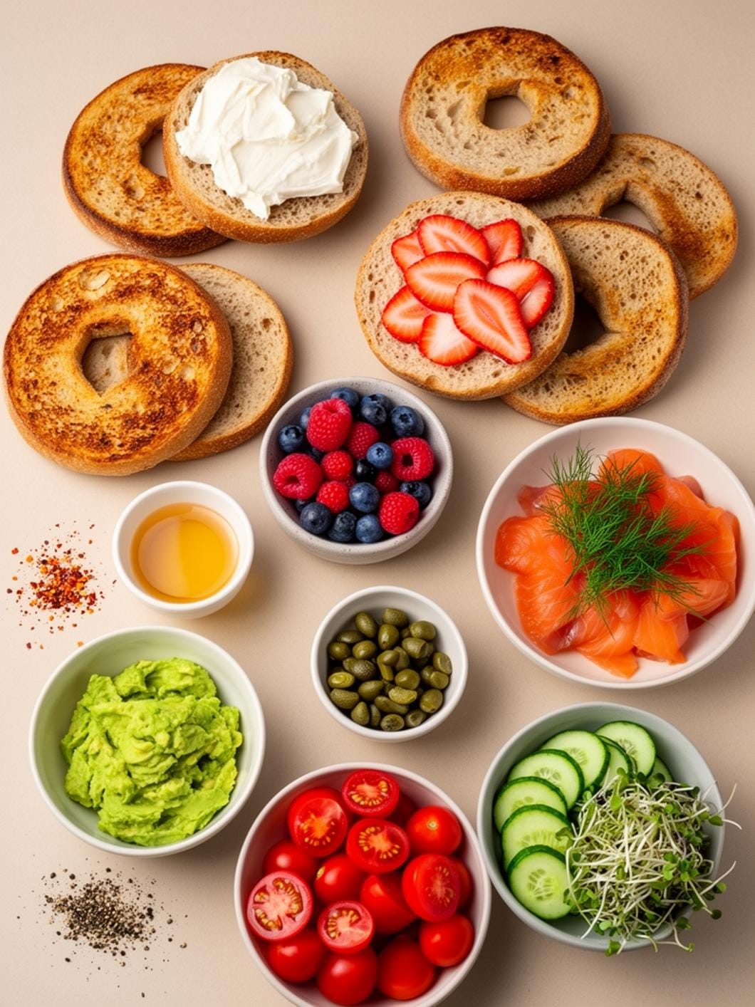Gourmet Bagel Toppings for Delicious Sourdough Bagels