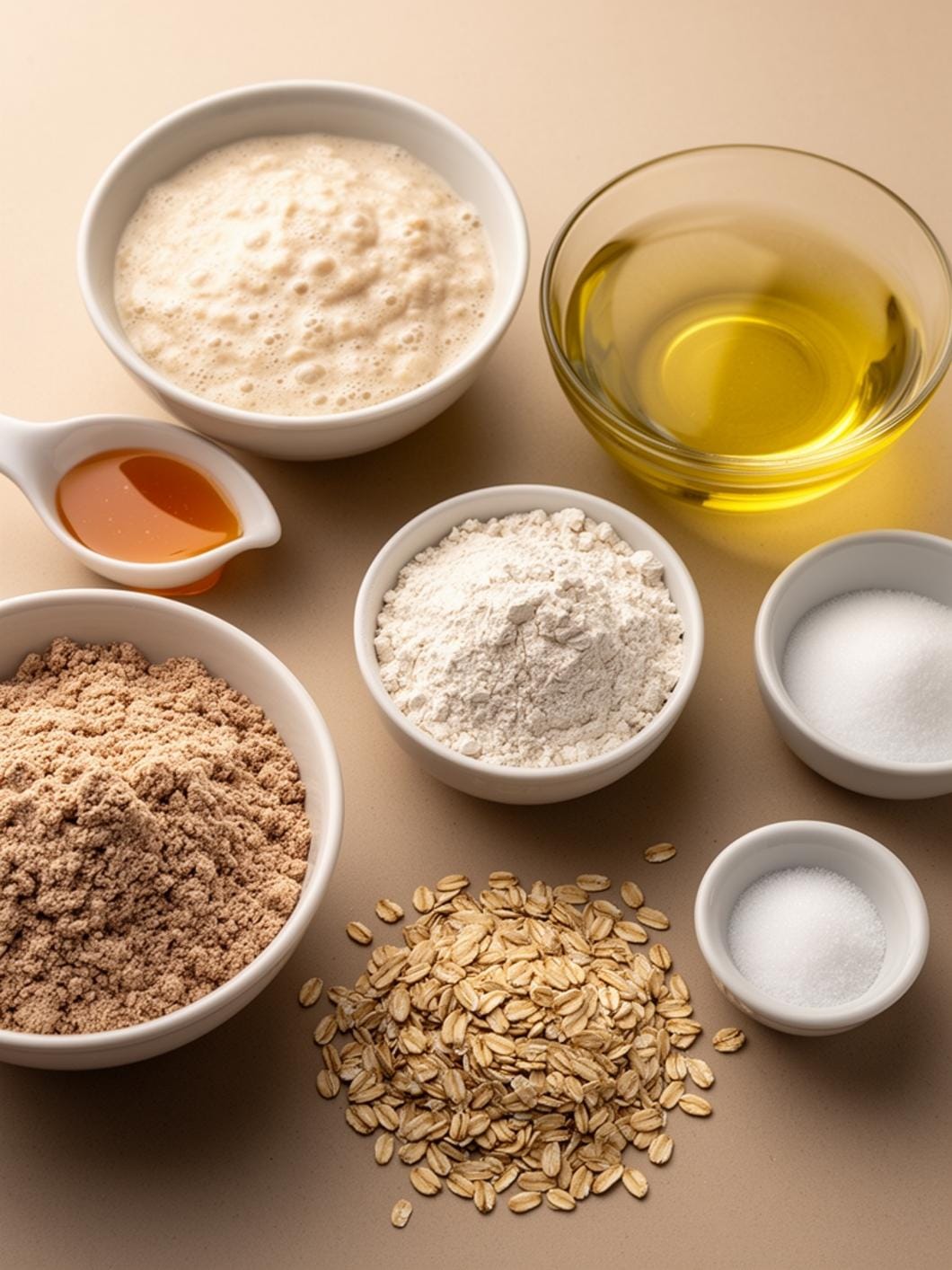 Honey Oat Whole Grain Sourdough Bread Recipe