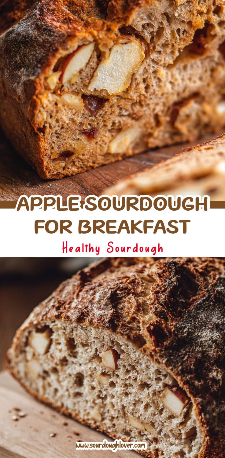 Low-Sugar Cinnamon Apple Sourdough Bread (Perfect for Breakfast)