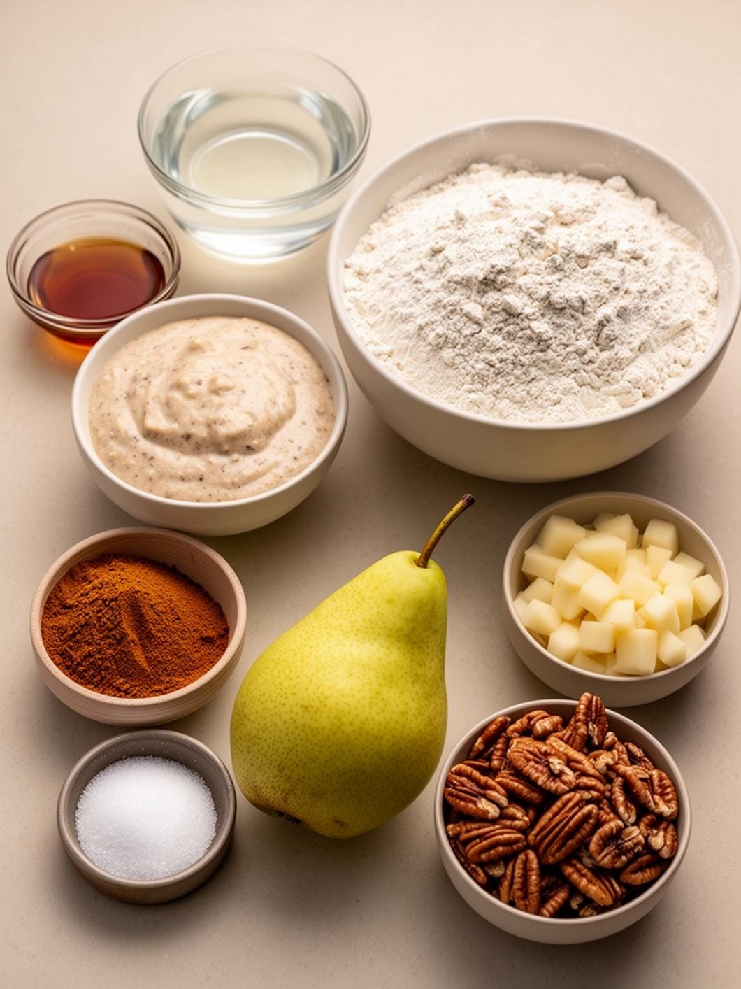 Low-Sugar Cinnamon Pear Sourdough Bread (8 Hour Recipe)
