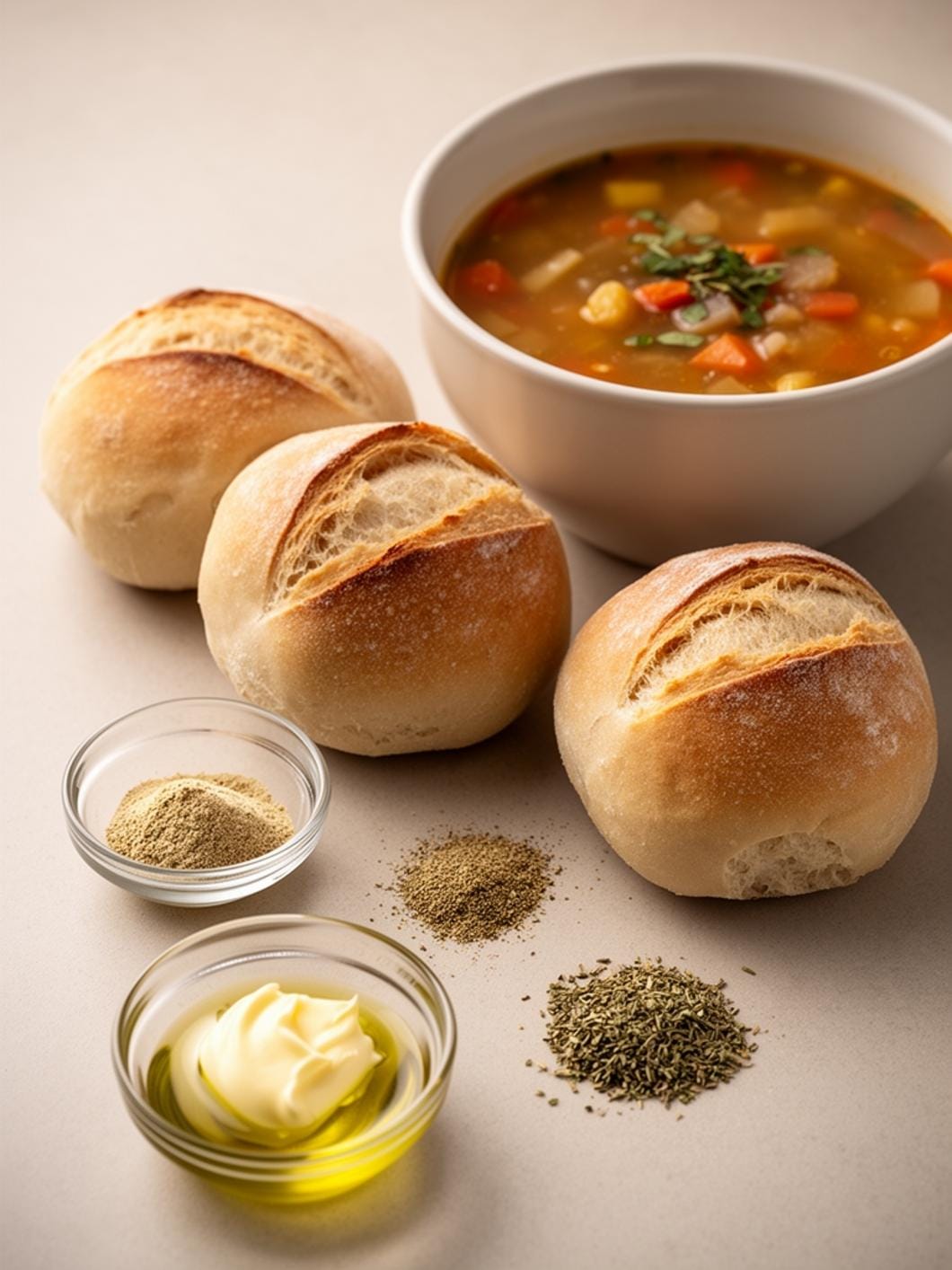 Mini Sourdough Bread Bowls for Fall Soup