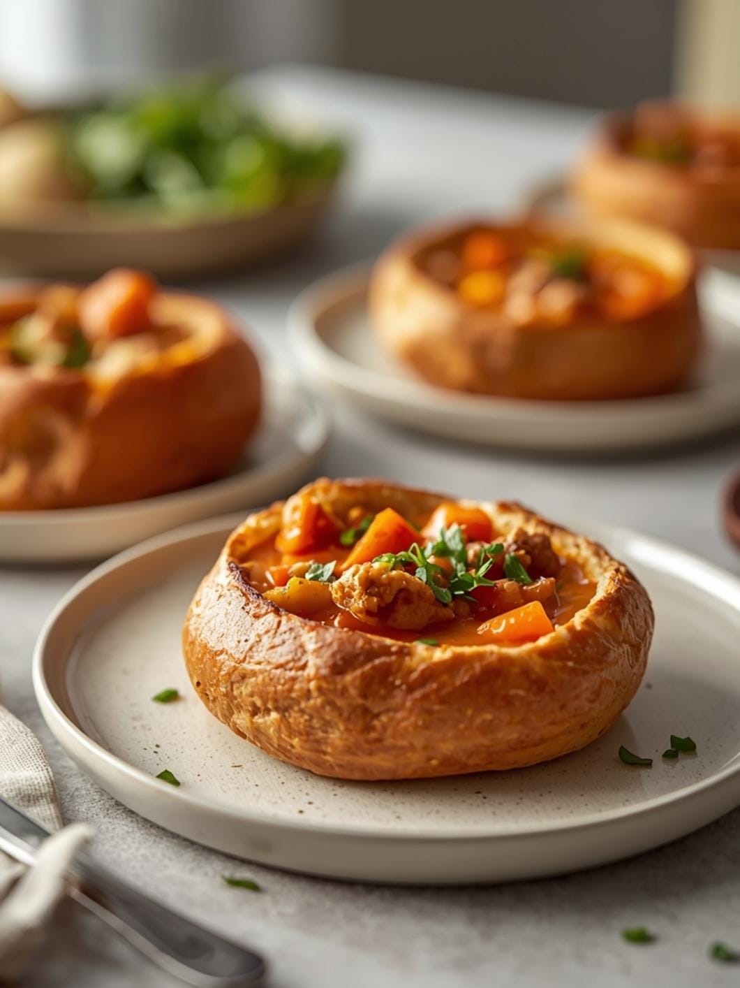 Mini Sourdough Bread Bowls for Fall Soup