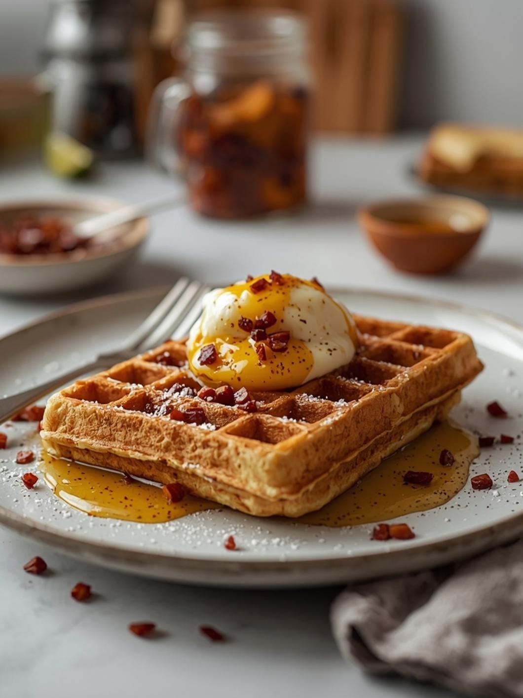 Overnight Sourdough Waffles That Are Quick & Easy