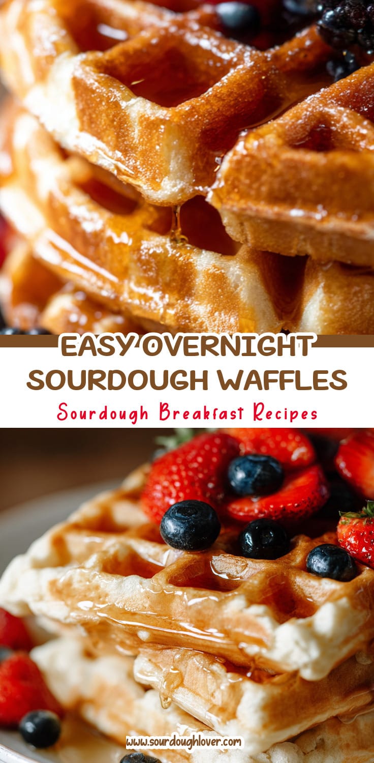 Overnight Sourdough Waffles That Are Quick & Easy