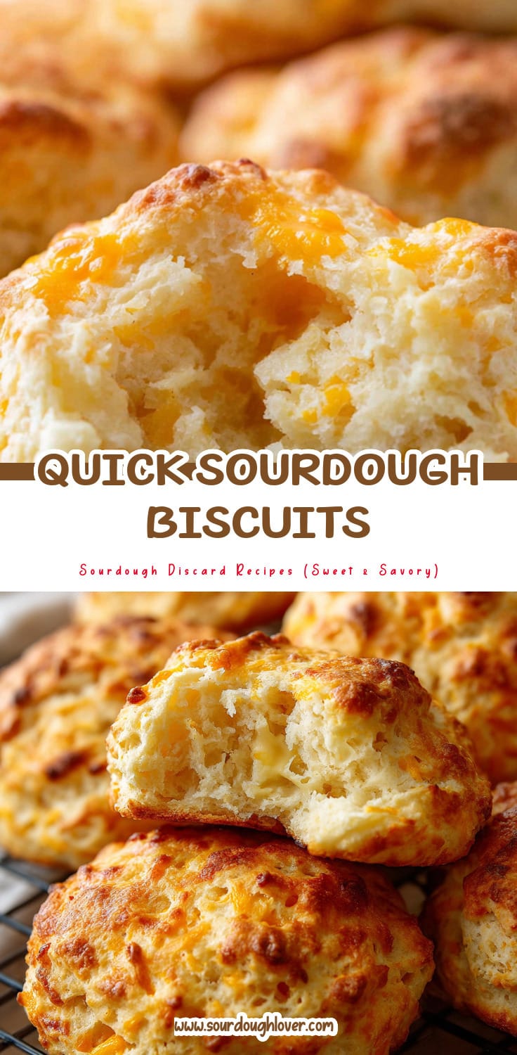 Simple Sourdough Discard Cheddar Biscuits (Quick Recipe)