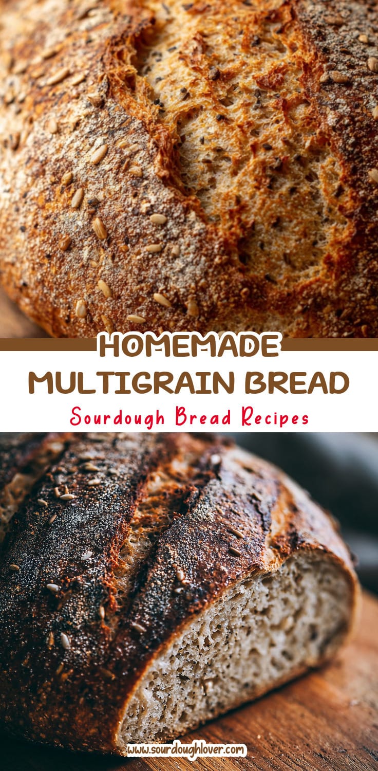 Homemade Multigrain Sourdough Bread Recipe