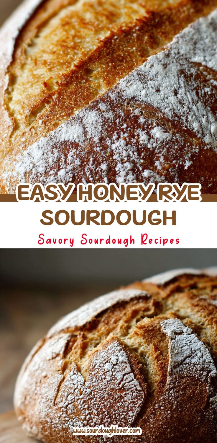 Honey Rye Sourdough Loaf: Easy Rustic Bread Recipe