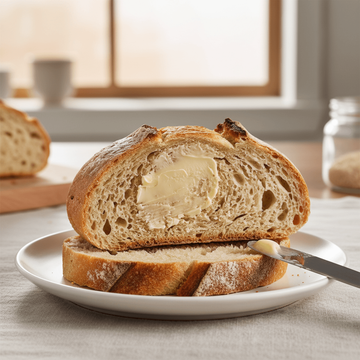 Soft Sourdough Sandwich Bread (No Knead Recipe)