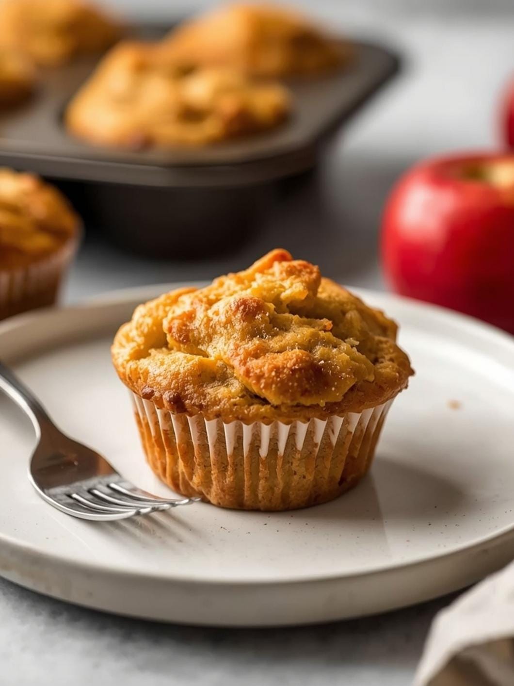 Sourdough Apple Muffins (Quick Discard Recipe)