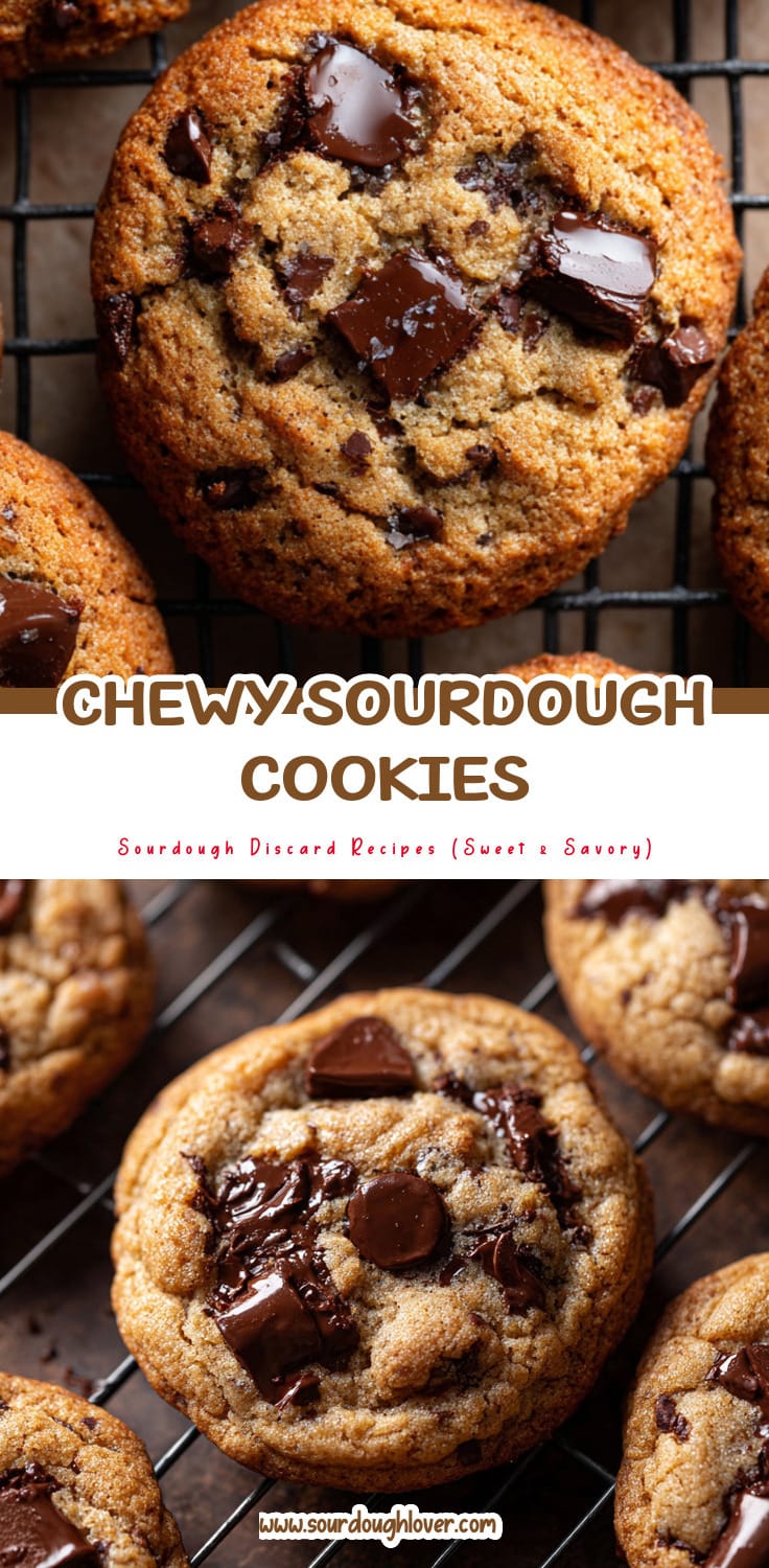 Sourdough Discard Chocolate Chip Cookies That Are Chewy & Delicious