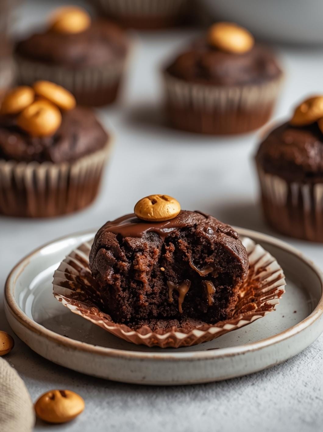 Sourdough Discard Chocolate Muffins That Taste Like Brownies