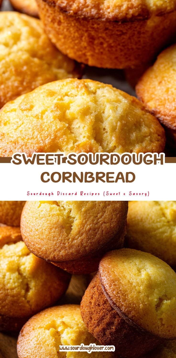 Sweet Sourdough Discard Cornbread Muffins That Taste Amazing
