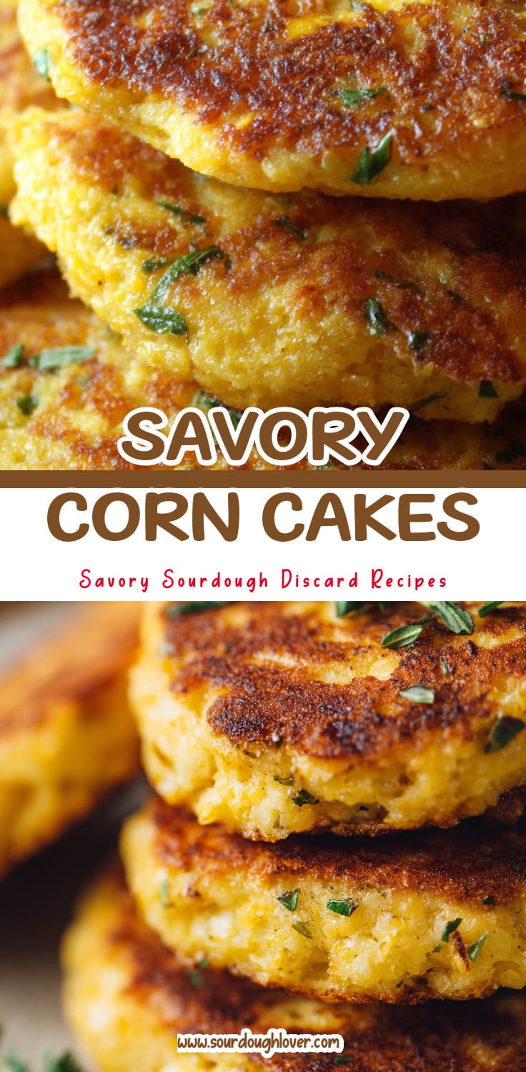 Sourdough Discard Savory Corn Cakes for Easy Weeknight Meals