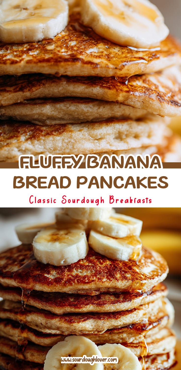 Fluffy Sourdough Banana Pancakes That Taste Like Banana Bread