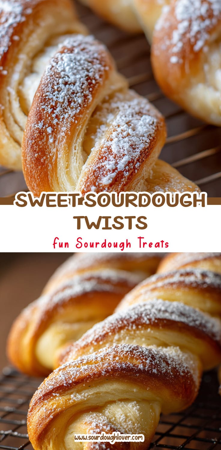 Sourdough Sweet Dough Twists: Easy Sourdough Bread Using Starter