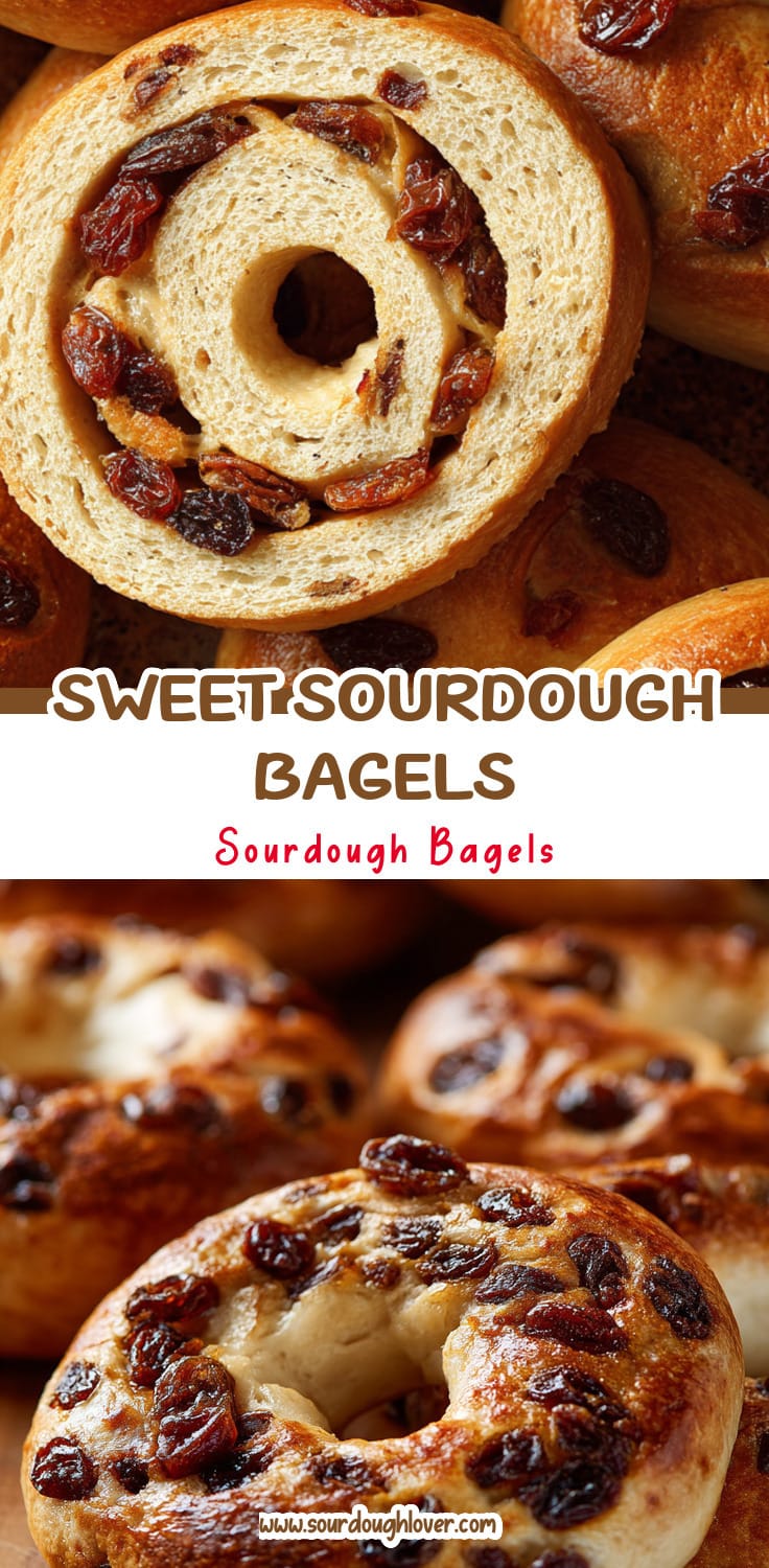 Sweet Sourdough Bagels: Delicious Cinnamon Raisin Bagels From Scratch