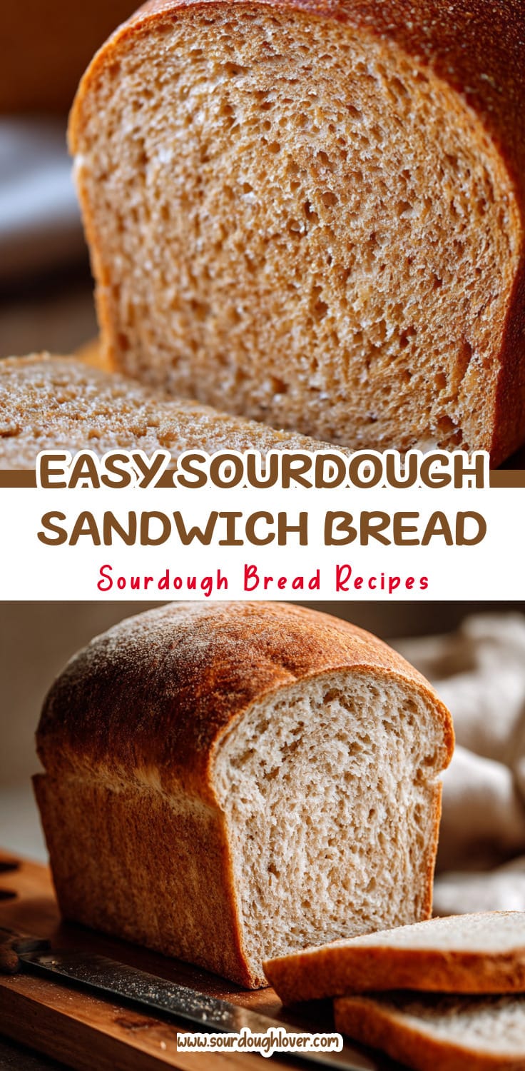Easy Honey Wheat Sourdough Sandwich Bread Recipe